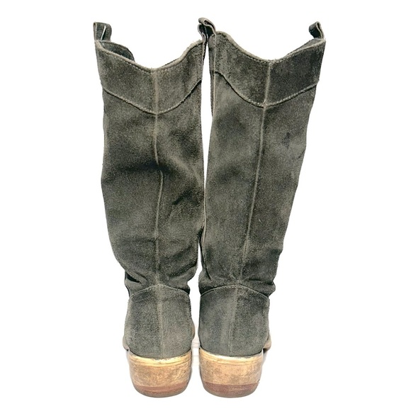 Women's GTO Italia Distressed Sage Leather Suede Western Cowboy Boots EU 38 - Picture 3 of 9